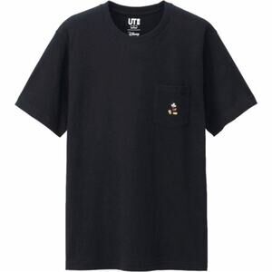 Uniqlo UT Mickey Mouse Stands Embroidered Pocket Tee Size XS